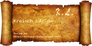 Kreisch Léda névjegykártya